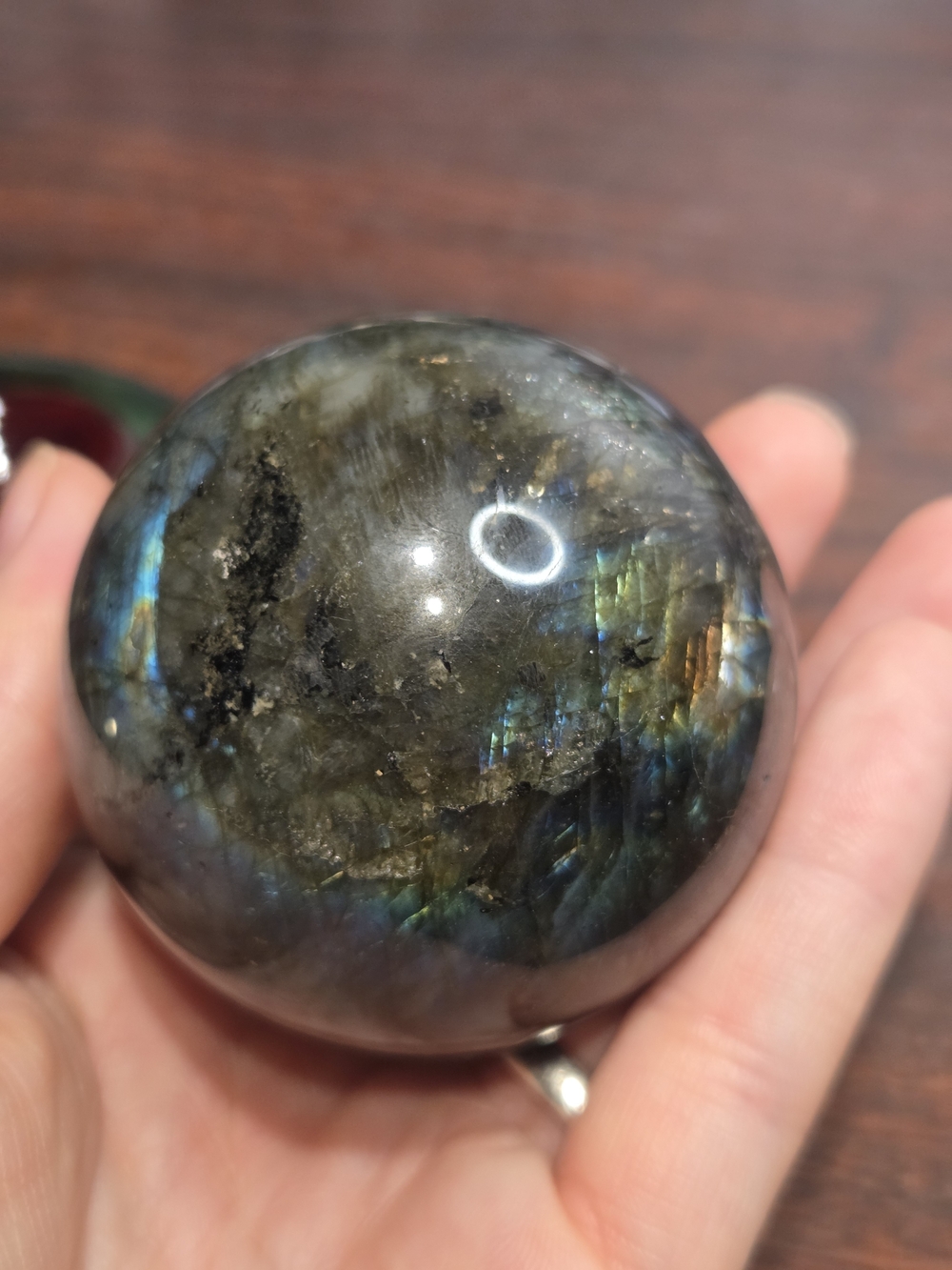 Flashy Labradorite Sphere - Picture 11 of 16